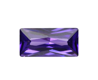 人造鋯石 長方形 (倒角) BPC 紫A