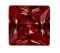 人造紅寶石 正方形 SQP 紅 #8