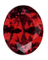 人造紅寶石 橢圓形 OS 紅#8